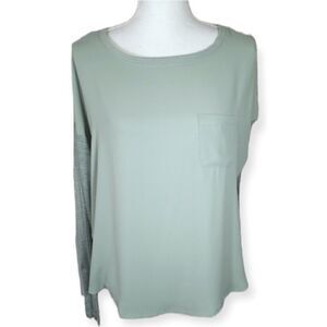 LOU & GREY SAGE GREEN BLOUSE SZ.M GUC